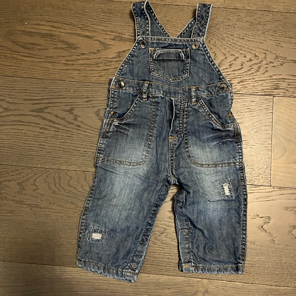 TCP boys denim overalls 12M NWT retail $59